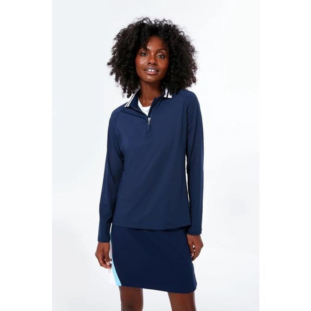 NWT Addison Bay x Tuckernuck Navy Blue & White Key West Polo Size Large $108
